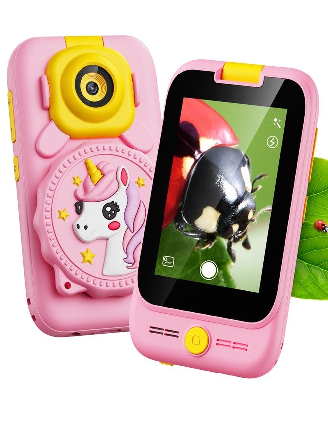Gofimyee 2 in 1 Kids Smart Phone and Microscope Camera for Kid, Touchscreen HD Camera Cell Phone , Mini Pocket Handheld Microscope for Toddlers,STEM Educational Science Kit for Boys 3-10, with 32GB SD Card - Image 1